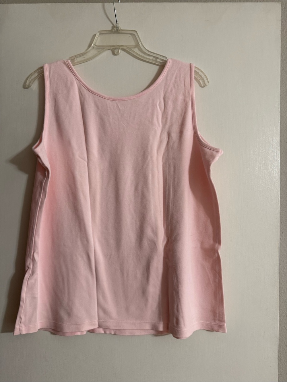 Lands' End Women's Light Pink Scoop Neck Tank